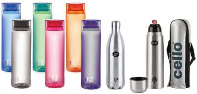 Cello Swift HotCello H2O Unbreakable Plastic Bottle Se 