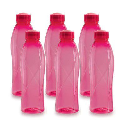 CELLO Texas PET Bottle | Leak proof and Break proof 1 Litre, Set of 6