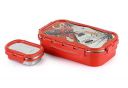 CELLO Thermo Click Toons Medium | 100% Food Grade | Leak Proof & Break Resistant | 2 Containers Lunch Box, 915 ml, Red...