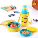 cello Tiffy Hotwheelz Gift Set Insulated Lunch Box & Water Bottle, Yellow, 2 Containers Lunch Box  (860 ml, Thermoware)...