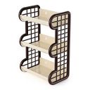 Cello Tokyo Plastic Storage Shelf, Ivory Brown...