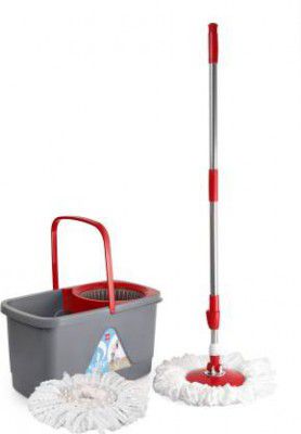 cello TOTAL CLEAN SPIN Mop Set (Red)