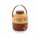 Cello Travel Star Pastic Insulated Water Jug | Inner Stainless Steel Jug | Hot & Cold | Easy to Carry | 10 litres, Biege...