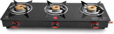 CELLO Trion 3 Burner Glass Manual Gas Stove  (3 Burners)