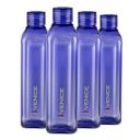 CELLO Venice Exclusive Edition Plastic Water Bottle | Unbreakable and Hygienic | Perfect for staying hydrated at the school,college, work, gym and outdoor adventures | 1 Litre | Set of 4, Purple...