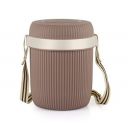 CELLO Wow Lunch Box with Inner Stainless Steel, 2 Units, Brown...