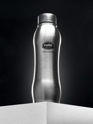 CelloAqua Pro Set of 1 Silver Stainless Steel Water Botlle- 1 L