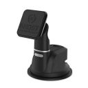 Celly GHOSTDASH Magnetic Mobile Holder, 360° Adjustable Head, Strong Suction Cup for Dashboard, Glass and Table, 2 Magnetic Plates Included (Black)...