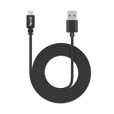 Celly USB Type A to Micro USB Data and Charging Cable (USBMICROB2M)