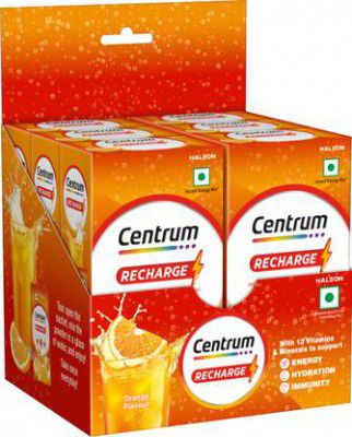Centrum Recharge Adults Energy Drink  (36x5 g, Orange Flavored)