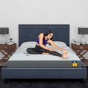 Centuary Mattresses Sleepables 6-Inch Queen Size Ortho Pocketed Zero Partner Disturbance Plush Quilted Rolled Packed Pocket Spring Mattress (78x66x6)...