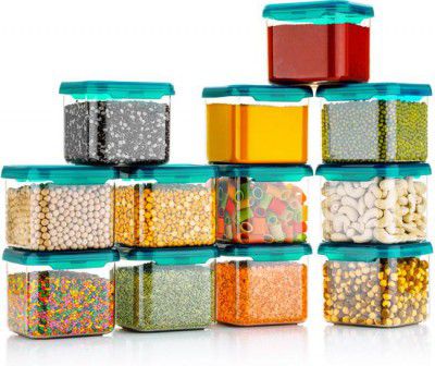 CENTUREUM Plastic Grocery Container - 500 ml (Pack of 12, Clear)