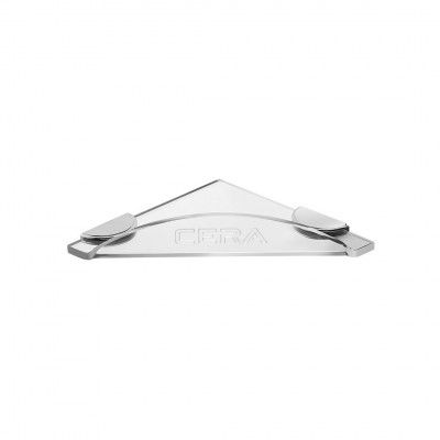 Cera Oceana F5005502 Medium Stainless Steel Corner Acrylic Shelf (Silver)