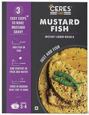 Ceres Foods Mustard Fish Instant Liquid Masala | Fish cooking paste | 200g