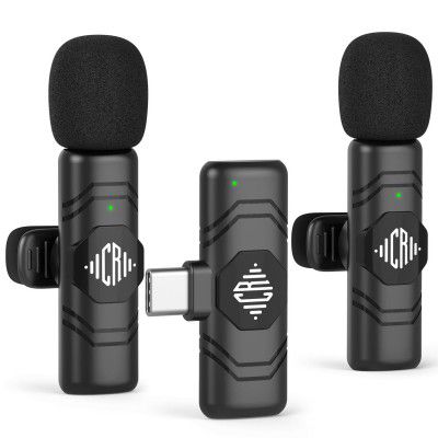 CEROAN Wireless Mic for YouTube, Noise Reduction Lapel Mic