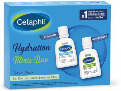 Cetaphil Mini Travel Pack for Sensitive Skin, Facewash & Moisturizer  (2 Items in the set)