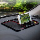 CEUTA Car Dashboard Multi Function Non Slip Anti Skid PVC Pad Mat with Mount Phone Holder Stand Parking Numbers for Coins Keys Cellphone (Pack of 1) Multi Color...