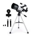 Cezo Telescope for Adults & Kids, 70mm Aperture Astronomical Refractor Telescopes for Astronomy Beginners (15X-150X), 300mm Portable Telescope with an Phone Holder...