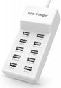 CEZO USB Charger USB Charging Station with Rapid Charging Auto Detect Technology Safety Guaranteed 10-Port Family-Sized Smart ...