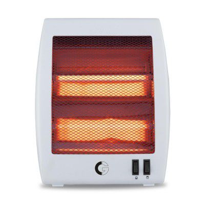CG Norris 800W 2Q Quartz Room Heater | 2 Heat Settings | Ideal for Rooms up to 150 sqft | White