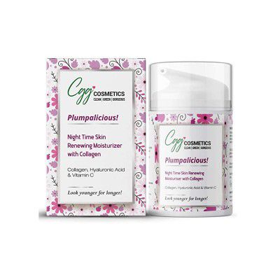 CGG Cosmetics Collagen, Hyaluronic Acid and Vitamin C Night Time Renewing Skin Moisturizer - 50ml