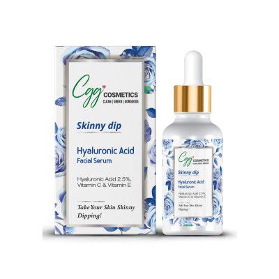 CGG Cosmetics Hyaluronic Acid 2.5%- Vitamin C- E Facial Serum - 30ml