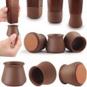 Chair Leg Floor Protectors - Felt Bottom Furniture Silicone Caps to Reduce Noise, Easily Moving for Feet - Christmas, New Year Gifts, Home Décor (Pack of 3)...
