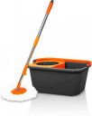 Chakaachak Eco spin Bucket Mop Set (Orange, Grey)...