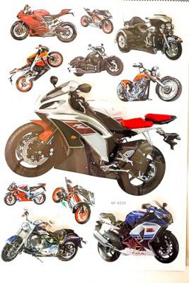 CHALKNCHEESE 3D Stickers Bike Code B1