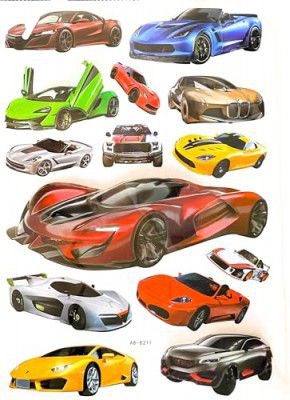 CHALKNCHEESE 3D Stickers CAR Code C2