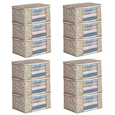 Champaran Industries Saree Covers With Zip | Pack of 12