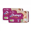 Champs Cotton Elastic Baby Diaper - Large Size(Pack of 2), 68 Pcs | 9-14 Kg ...