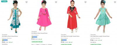 Chandrika Kids Dresses Upto 85% Off |Start at ₹103