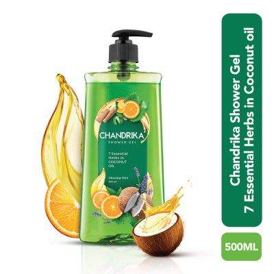 Chandrika Shower Gel 7 Essential herbs and coconut oil, 500ml