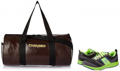 Charged Sports Bag Adena Brown with Gowin Sports Training Shoe