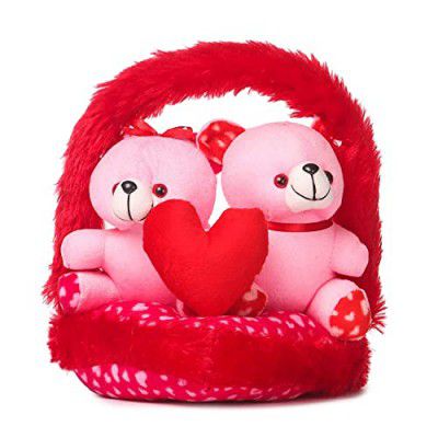 Chaurasia sellers Teddy Bear Couple Love Soft Toy Teddy (red)