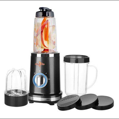 Chef Pro CPB607 Power Blend 3 in 1 Blender, Grinder & Chopper with Big Mixer Jar, 450 watts, Black