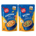 ChefBoss Ready to Cook Gravy Combo, Makhani Gravy, Bhuna Masala Gravy for Paneer, Chicken, No Preservatives, Ready in 15 Mins Pouch, Indian Gravy, 375 Gram...