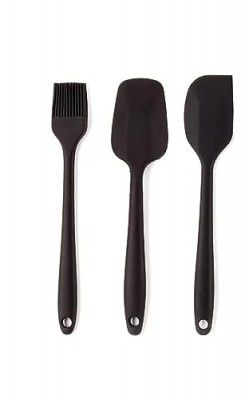 Chefdeck (Set of 3) Small Spatula, Small Spoon, & Brush