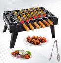 Chefman Premium Barbeque Grill with 6 Skewers Coal-Base Gardening Barbeque (Red)...