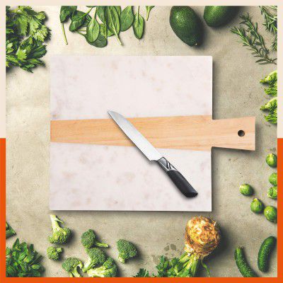 Chefworks by Bathla - ARIA Marble Chopping / Cutting Board | White