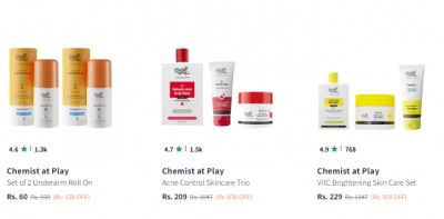 Chemist At Play Personal Care Products at minimum 70% OFF