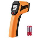ChengBangDa Laser Infrared Thermometer Non-Contact Digital Temperature Gun-50°C to 400°C(-58°F to 752°F) IR Thermometer (Orange)...