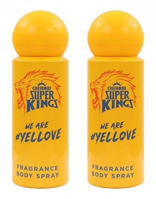 Chennai Super Kings Fragrance Body Spray, 175 Ml (Pack Of 2)
