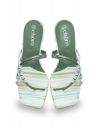 CHERE Women's Block Heel Sandals with Gladitor Themed Stripes Printed Fashion Sandal...