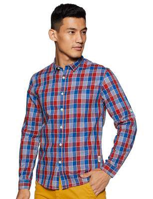 CHEROKEE Men's Checkered Regular fit Casual Shirt