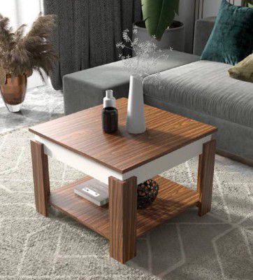 Cherry Wood Alex Engineered Wood Coffee Table  (Finish Color - Brown, Pre-assembled)