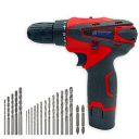CHESTON 12V Cordless Drill Machine Screwdriver Kit|10Mm Keyless Chuck|Li-Ion 1500 Mah Battery|Torque Setting (18+1)|Reversible Variable Speed|Carrying Tool Kit Case|With 5+13+2Pc Wall Bit,Multicolor...