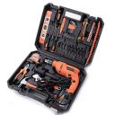 Cheston 13mm Drill Kit 600W Powerful Impact Drill Machine Kit | Screwdriver Kit with 115 Pieces Tool Kit and Accessories | Hammer Wrench Plier Cutter Spirit Level Tape...