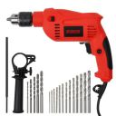 Cheston 13mm Impact Drill Machine Reversible Hammer Driver Variable Speed Screwdriver with 80 Accessories in Tool Box Case...